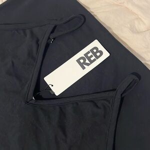 Maxi REB black bodycon dress